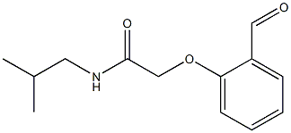 2-(2-formylphenoxy)-N-(2-methylpropyl)acetamide Struktur