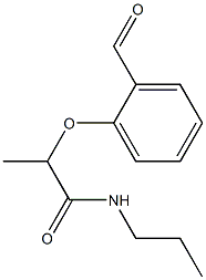 2-(2-formylphenoxy)-N-propylpropanamide Struktur