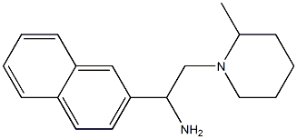 2-(2-methylpiperidin-1-yl)-1-(2-naphthyl)ethanamine Struktur