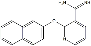 2-(2-naphthyloxy)pyridine-3-carboximidamide Struktur