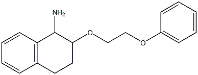 2-(2-phenoxyethoxy)-1,2,3,4-tetrahydronaphthalen-1-amine Struktur