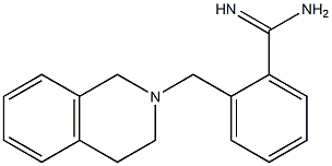 2-(3,4-dihydroisoquinolin-2(1H)-ylmethyl)benzenecarboximidamide Struktur