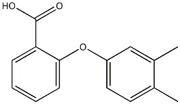 2-(3,4-dimethylphenoxy)benzoic acid Struktur