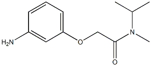 2-(3-aminophenoxy)-N-methyl-N-(propan-2-yl)acetamide Struktur