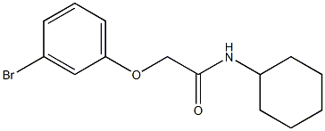 2-(3-bromophenoxy)-N-cyclohexylacetamide Struktur