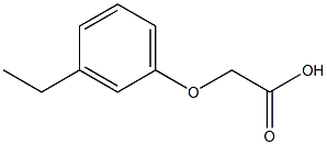 2-(3-ethylphenoxy)acetic acid Struktur