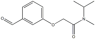 2-(3-formylphenoxy)-N-methyl-N-(propan-2-yl)acetamide Struktur