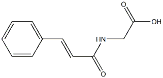 2-(3-phenylprop-2-enamido)acetic acid Struktur