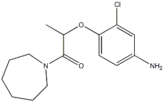 2-(4-amino-2-chlorophenoxy)-1-(azepan-1-yl)propan-1-one Struktur