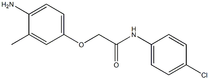 2-(4-amino-3-methylphenoxy)-N-(4-chlorophenyl)acetamide Struktur