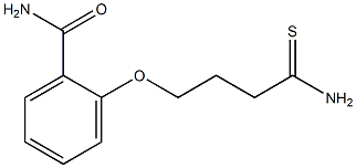 2-(4-amino-4-thioxobutoxy)benzamide Struktur