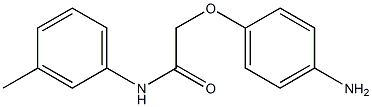 2-(4-aminophenoxy)-N-(3-methylphenyl)acetamide Struktur