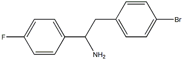 2-(4-bromophenyl)-1-(4-fluorophenyl)ethanamine Struktur