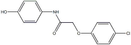 2-(4-chlorophenoxy)-N-(4-hydroxyphenyl)acetamide Struktur