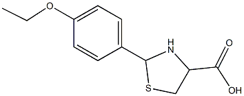 2-(4-ethoxyphenyl)-1,3-thiazolidine-4-carboxylic acid Struktur