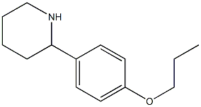 2-(4-propoxyphenyl)piperidine Struktur