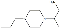 2-(4-propylpiperazin-1-yl)propan-1-amine Struktur