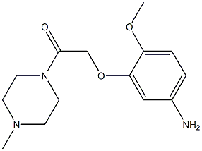 2-(5-amino-2-methoxyphenoxy)-1-(4-methylpiperazin-1-yl)ethan-1-one Struktur