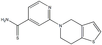 2-(6,7-dihydrothieno[3,2-c]pyridin-5(4H)-yl)pyridine-4-carbothioamide Struktur