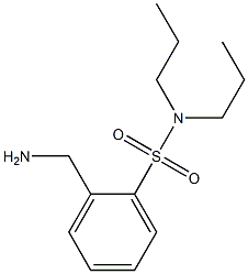 2-(aminomethyl)-N,N-dipropylbenzenesulfonamide Struktur