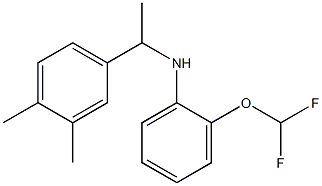 2-(difluoromethoxy)-N-[1-(3,4-dimethylphenyl)ethyl]aniline Struktur