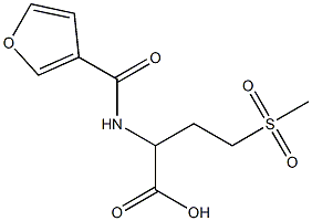 2-(furan-3-ylformamido)-4-methanesulfonylbutanoic acid Struktur