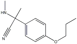 2-(methylamino)-2-(4-propoxyphenyl)propanenitrile Struktur