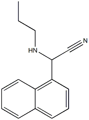 2-(naphthalen-1-yl)-2-(propylamino)acetonitrile Struktur