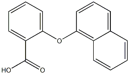 2-(naphthalen-1-yloxy)benzoic acid Struktur