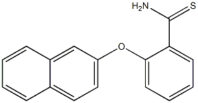 2-(naphthalen-2-yloxy)benzene-1-carbothioamide Struktur