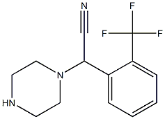 2-(piperazin-1-yl)-2-[2-(trifluoromethyl)phenyl]acetonitrile Struktur