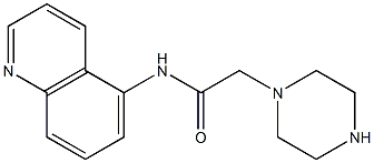 2-(piperazin-1-yl)-N-(quinolin-5-yl)acetamide Struktur