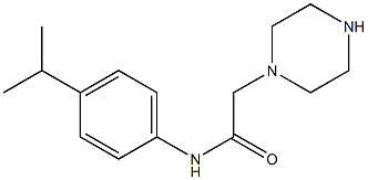 2-(piperazin-1-yl)-N-[4-(propan-2-yl)phenyl]acetamide Struktur