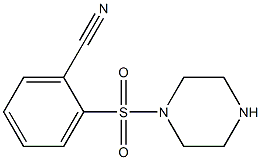 2-(piperazine-1-sulfonyl)benzonitrile Struktur