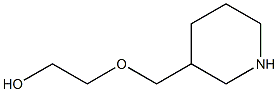 2-(piperidin-3-ylmethoxy)ethan-1-ol Struktur