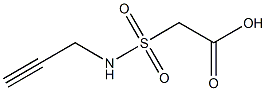 2-(prop-2-yn-1-ylsulfamoyl)acetic acid Struktur