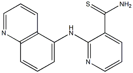 2-(quinolin-5-ylamino)pyridine-3-carbothioamide Struktur