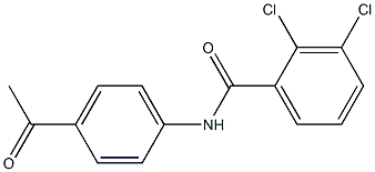 2,3-dichloro-N-(4-acetylphenyl)benzamide Struktur