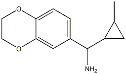 2,3-dihydro-1,4-benzodioxin-6-yl(2-methylcyclopropyl)methanamine Struktur