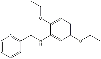 2,5-diethoxy-N-(pyridin-2-ylmethyl)aniline Struktur