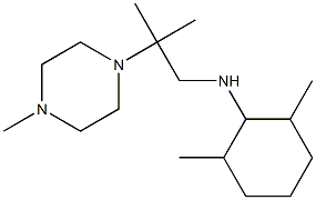 2,6-dimethyl-N-[2-methyl-2-(4-methylpiperazin-1-yl)propyl]cyclohexan-1-amine Struktur