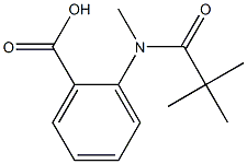 2-[(2,2-dimethylpropanoyl)(methyl)amino]benzoic acid Struktur