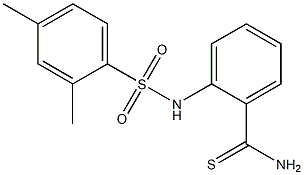 2-[(2,4-dimethylbenzene)sulfonamido]benzene-1-carbothioamide Struktur