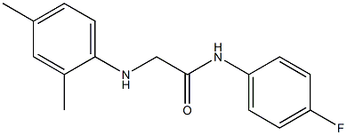 2-[(2,4-dimethylphenyl)amino]-N-(4-fluorophenyl)acetamide Struktur