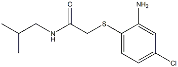 2-[(2-amino-4-chlorophenyl)sulfanyl]-N-(2-methylpropyl)acetamide Struktur