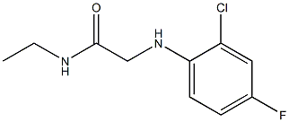 2-[(2-chloro-4-fluorophenyl)amino]-N-ethylacetamide Struktur