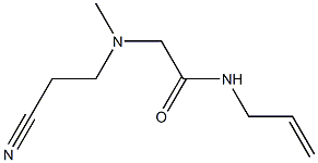 2-[(2-cyanoethyl)(methyl)amino]-N-(prop-2-en-1-yl)acetamide Struktur