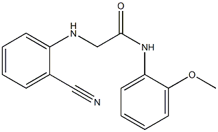 2-[(2-cyanophenyl)amino]-N-(2-methoxyphenyl)acetamide Struktur