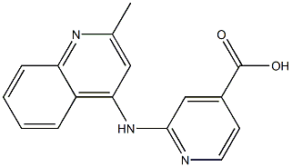 2-[(2-methylquinolin-4-yl)amino]pyridine-4-carboxylic acid Struktur