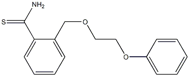 2-[(2-phenoxyethoxy)methyl]benzenecarbothioamide Struktur